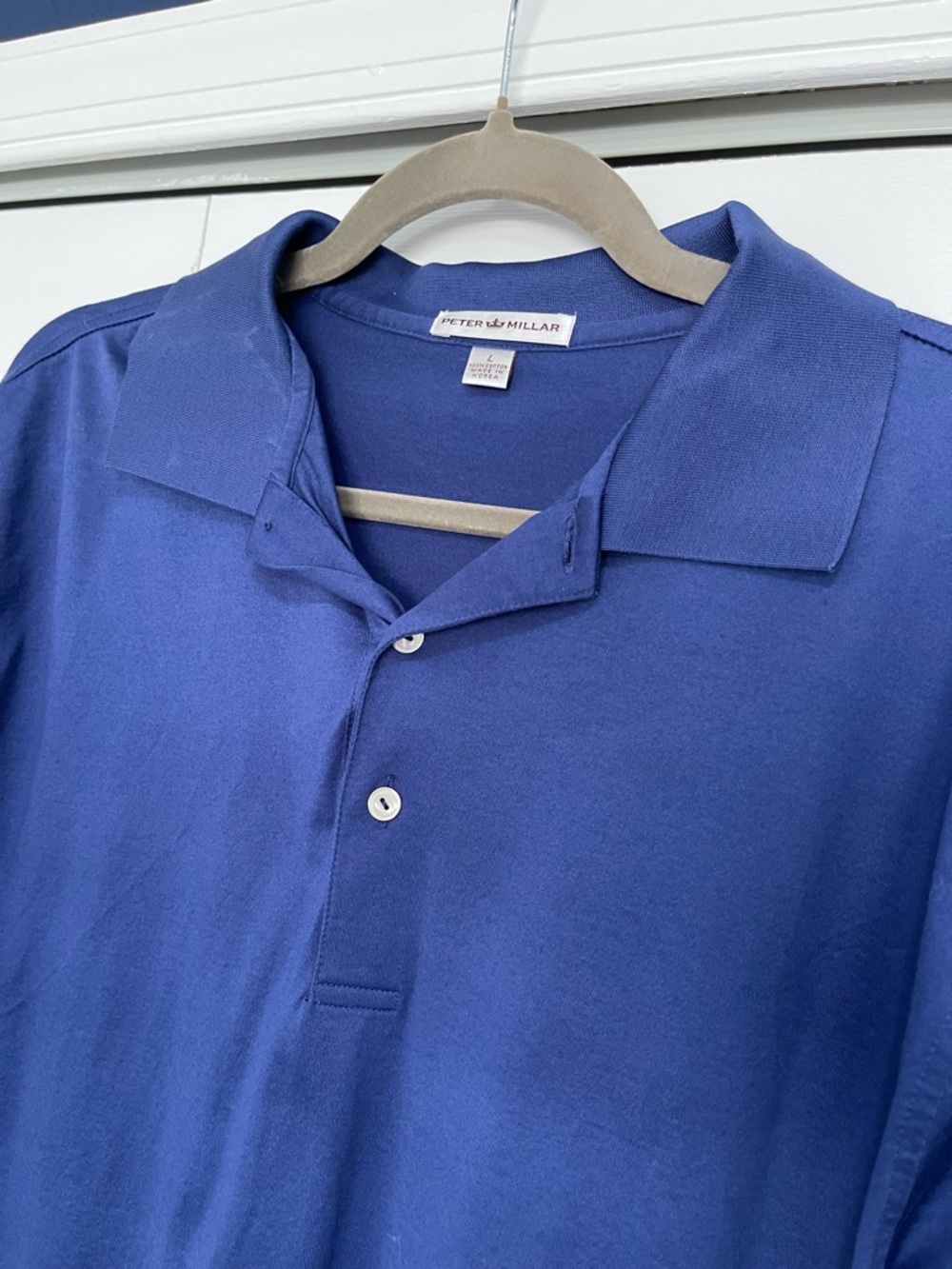 Peter Millar Royal Blue Short-Sleeve Polo Like New